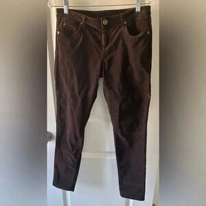 KUT Skinny Corduroy Pants Dark Brown Petite 4P